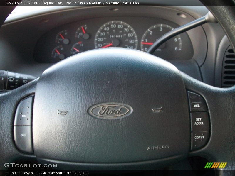 Pacific Green Metallic / Medium Prairie Tan 1997 Ford F150 XLT Regular Cab
