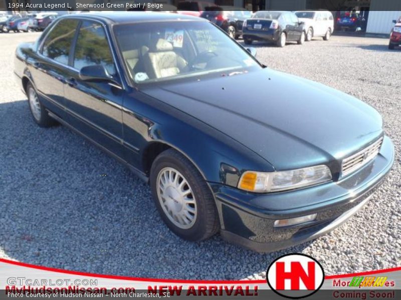 Sherwood Green Pearl / Beige 1994 Acura Legend L