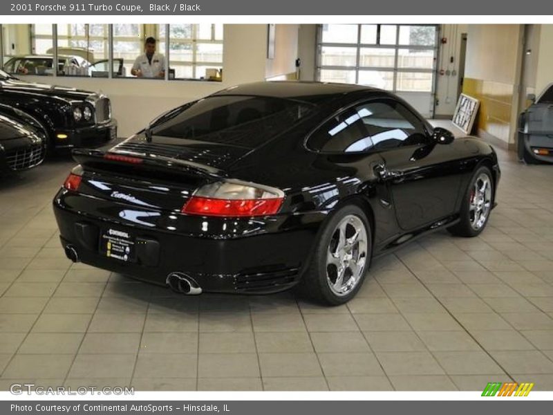 Black / Black 2001 Porsche 911 Turbo Coupe