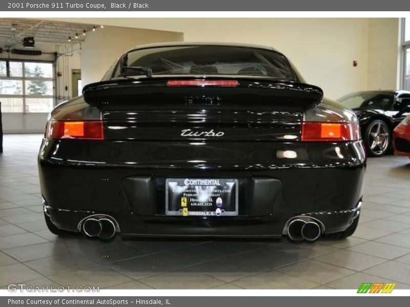 Black / Black 2001 Porsche 911 Turbo Coupe