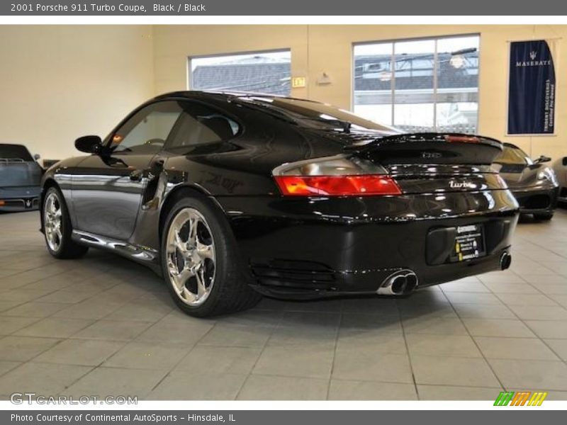Black / Black 2001 Porsche 911 Turbo Coupe