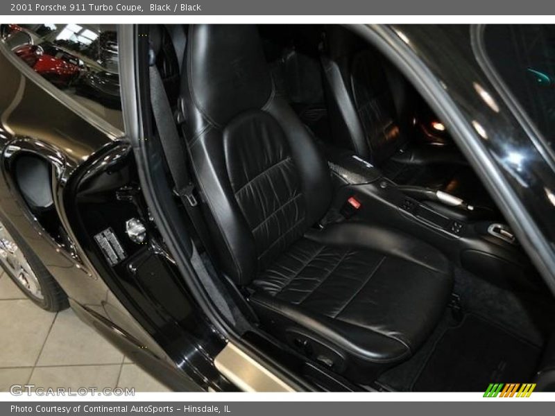 Black / Black 2001 Porsche 911 Turbo Coupe