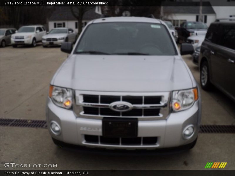 Ingot Silver Metallic / Charcoal Black 2012 Ford Escape XLT
