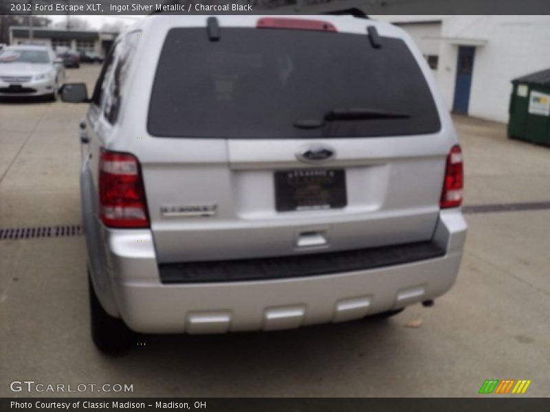 Ingot Silver Metallic / Charcoal Black 2012 Ford Escape XLT