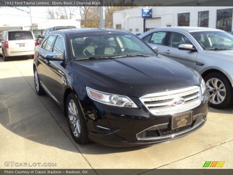 Ebony Black / Charcoal Black 2012 Ford Taurus Limited