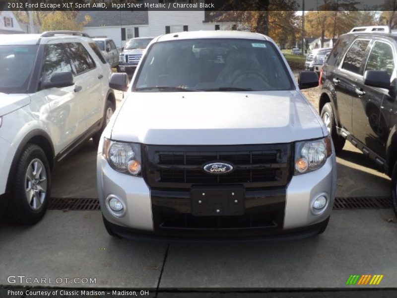 Ingot Silver Metallic / Charcoal Black 2012 Ford Escape XLT Sport AWD