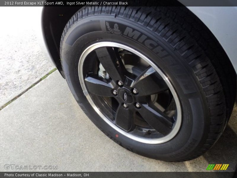 Ingot Silver Metallic / Charcoal Black 2012 Ford Escape XLT Sport AWD