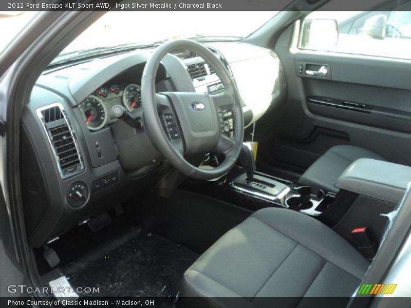 Ingot Silver Metallic / Charcoal Black 2012 Ford Escape XLT Sport AWD
