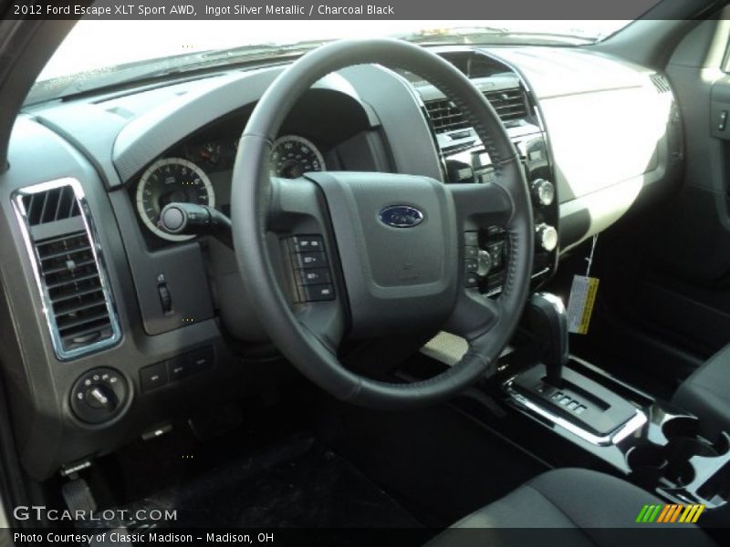 Ingot Silver Metallic / Charcoal Black 2012 Ford Escape XLT Sport AWD