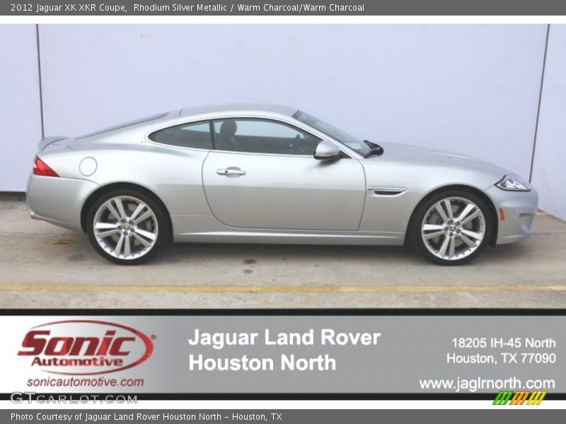 Rhodium Silver Metallic / Warm Charcoal/Warm Charcoal 2012 Jaguar XK XKR Coupe