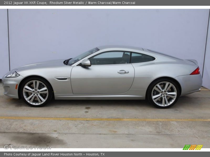 Rhodium Silver Metallic / Warm Charcoal/Warm Charcoal 2012 Jaguar XK XKR Coupe