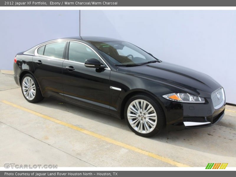 Ebony / Warm Charcoal/Warm Charcoal 2012 Jaguar XF Portfolio