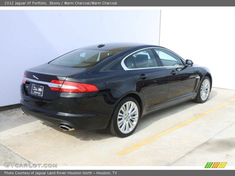 Ebony / Warm Charcoal/Warm Charcoal 2012 Jaguar XF Portfolio