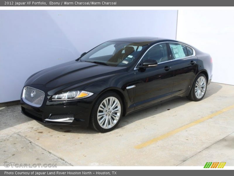 Ebony / Warm Charcoal/Warm Charcoal 2012 Jaguar XF Portfolio