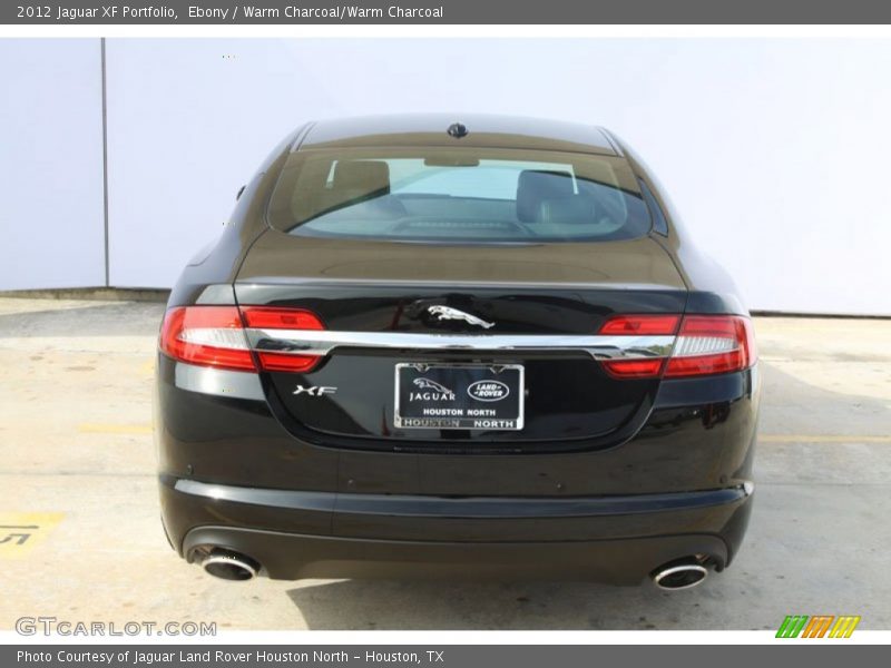 Ebony / Warm Charcoal/Warm Charcoal 2012 Jaguar XF Portfolio