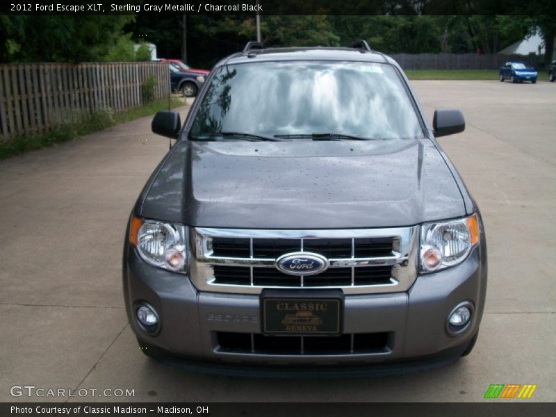 Sterling Gray Metallic / Charcoal Black 2012 Ford Escape XLT