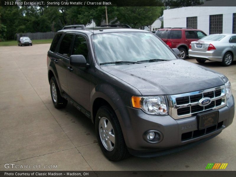 Sterling Gray Metallic / Charcoal Black 2012 Ford Escape XLT