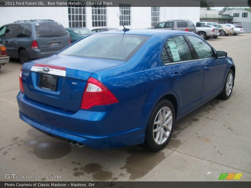 Blue Flame Metallic / Charcoal Black 2011 Ford Fusion SEL