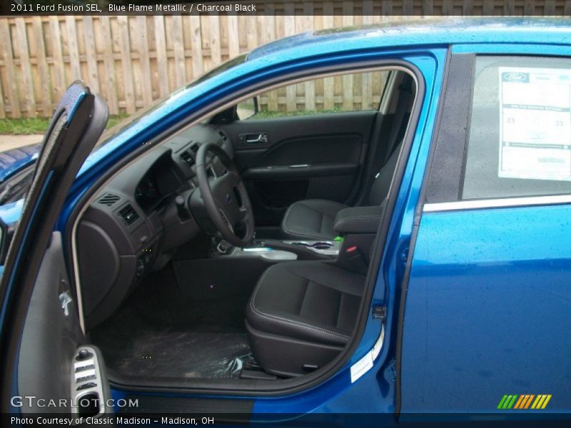 Blue Flame Metallic / Charcoal Black 2011 Ford Fusion SEL