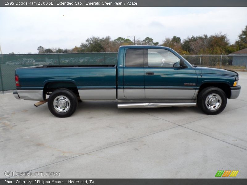 Emerald Green Pearl / Agate 1999 Dodge Ram 2500 SLT Extended Cab