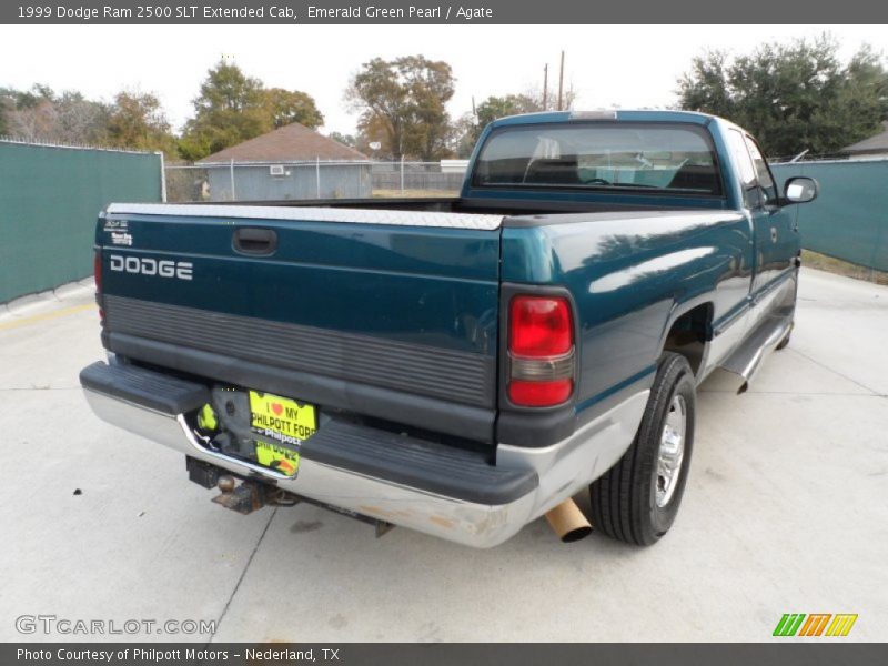 Emerald Green Pearl / Agate 1999 Dodge Ram 2500 SLT Extended Cab