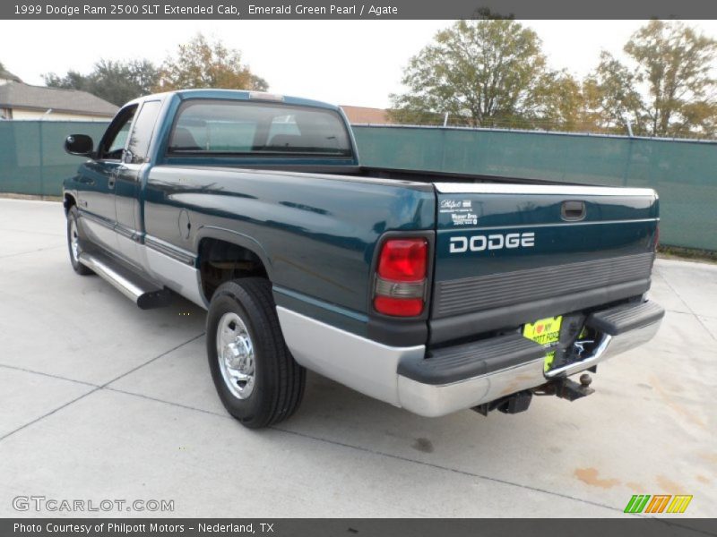 Emerald Green Pearl / Agate 1999 Dodge Ram 2500 SLT Extended Cab