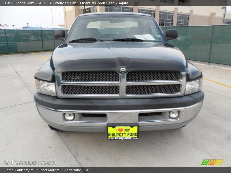 Emerald Green Pearl / Agate 1999 Dodge Ram 2500 SLT Extended Cab
