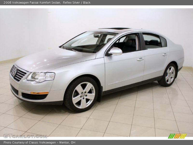 Reflex Silver / Black 2008 Volkswagen Passat Komfort Sedan