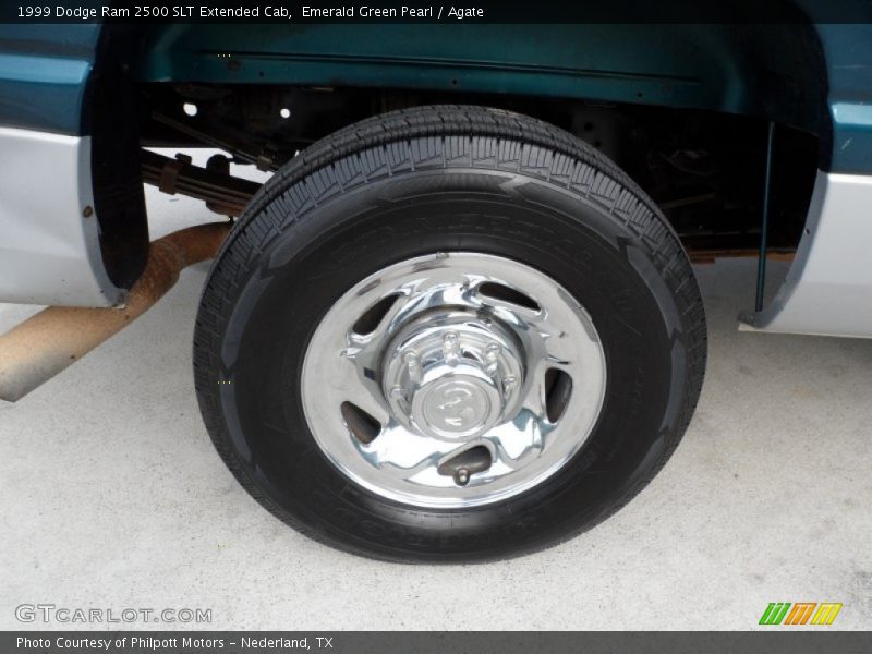 Emerald Green Pearl / Agate 1999 Dodge Ram 2500 SLT Extended Cab