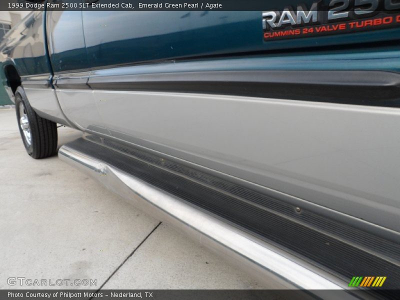 Emerald Green Pearl / Agate 1999 Dodge Ram 2500 SLT Extended Cab