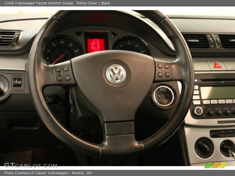 Reflex Silver / Black 2008 Volkswagen Passat Komfort Sedan
