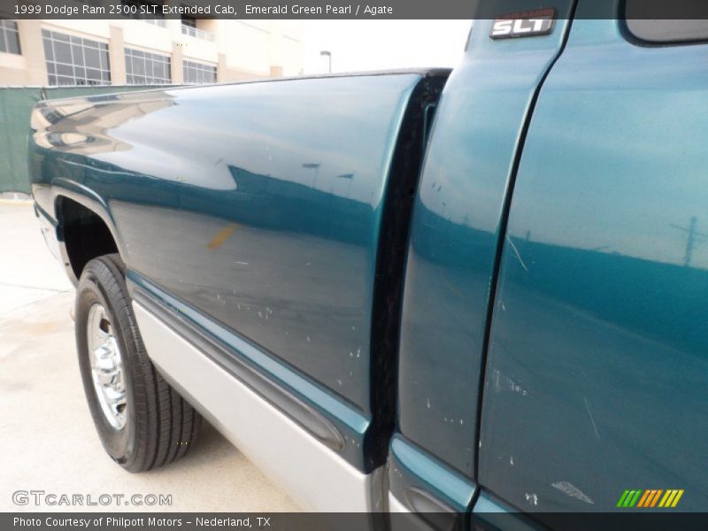 Emerald Green Pearl / Agate 1999 Dodge Ram 2500 SLT Extended Cab
