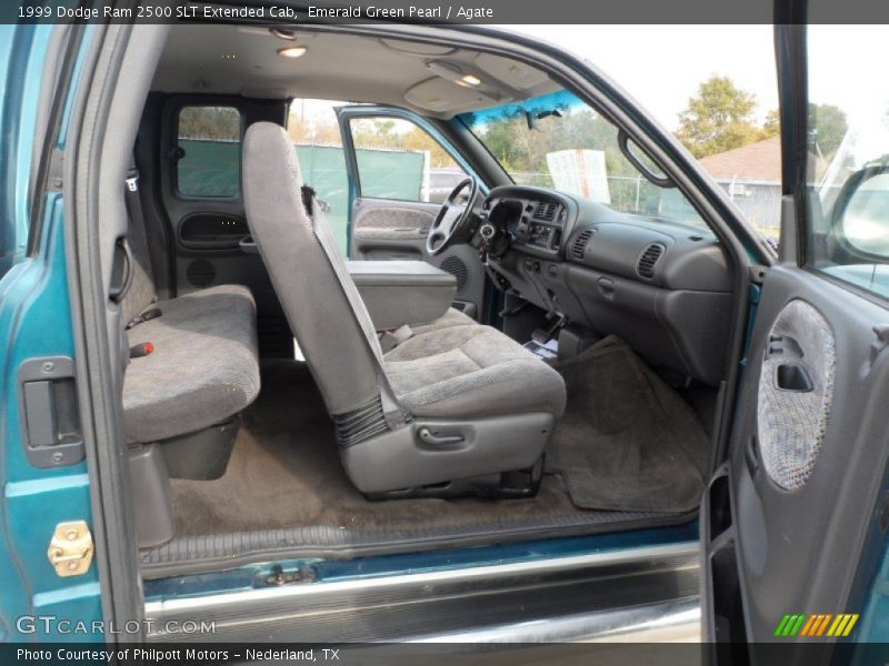 Emerald Green Pearl / Agate 1999 Dodge Ram 2500 SLT Extended Cab