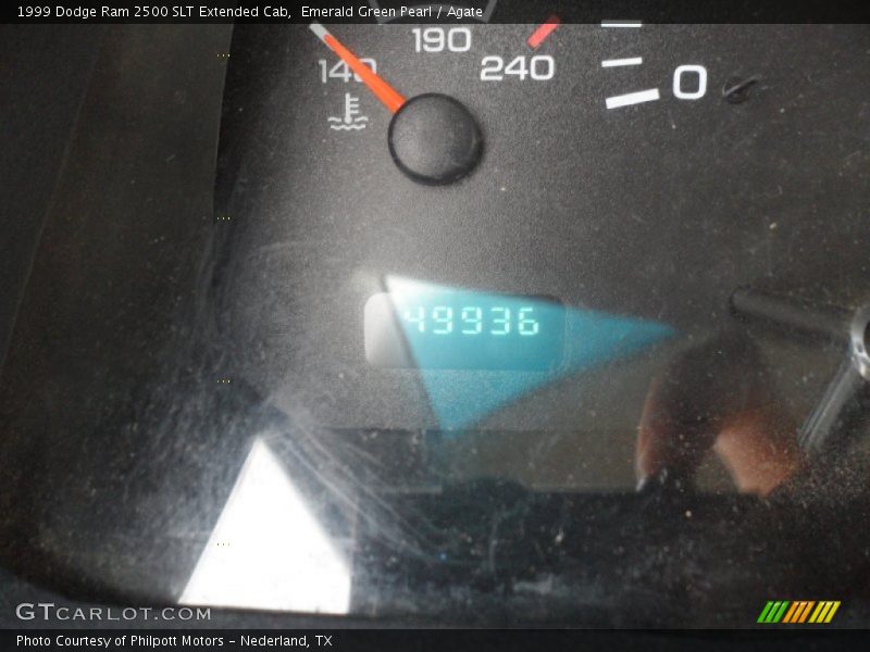 Emerald Green Pearl / Agate 1999 Dodge Ram 2500 SLT Extended Cab