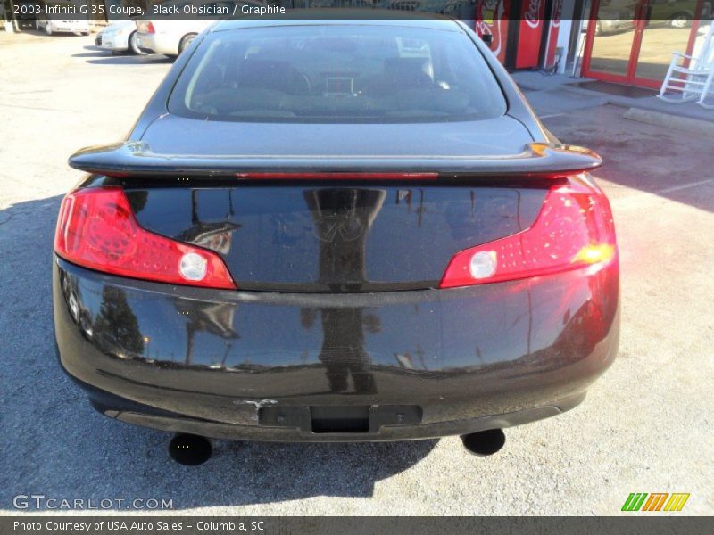 Black Obsidian / Graphite 2003 Infiniti G 35 Coupe