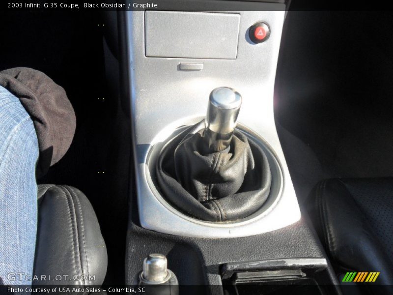 Black Obsidian / Graphite 2003 Infiniti G 35 Coupe