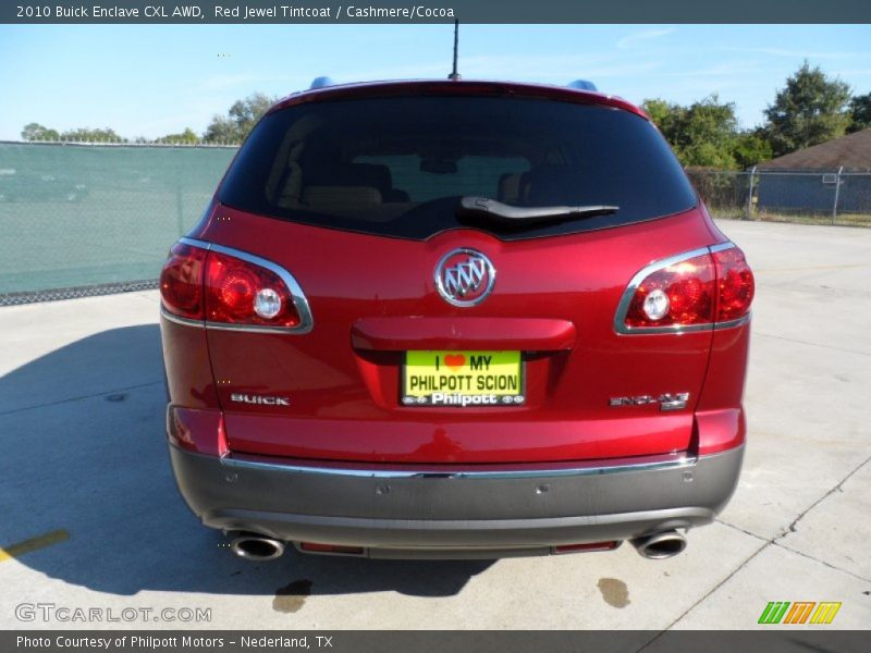 Red Jewel Tintcoat / Cashmere/Cocoa 2010 Buick Enclave CXL AWD