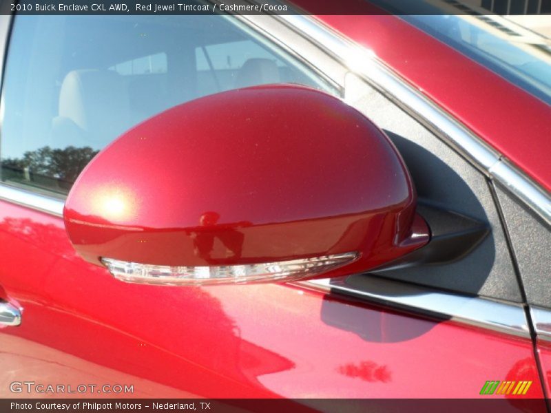 Red Jewel Tintcoat / Cashmere/Cocoa 2010 Buick Enclave CXL AWD