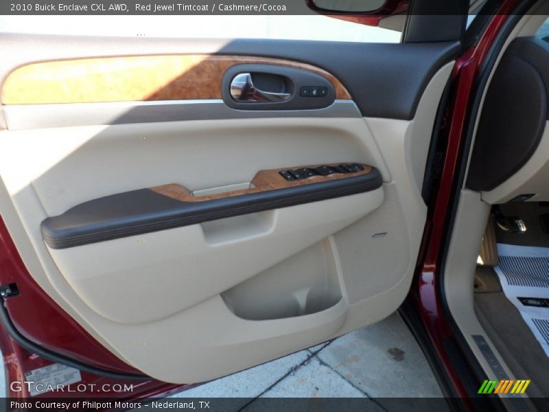 Red Jewel Tintcoat / Cashmere/Cocoa 2010 Buick Enclave CXL AWD