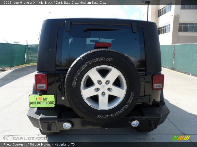 Black / Dark Slate Gray/Medium Slate Gray 2008 Jeep Wrangler X 4x4