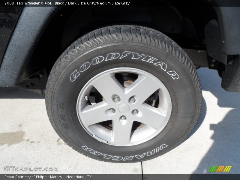 Black / Dark Slate Gray/Medium Slate Gray 2008 Jeep Wrangler X 4x4