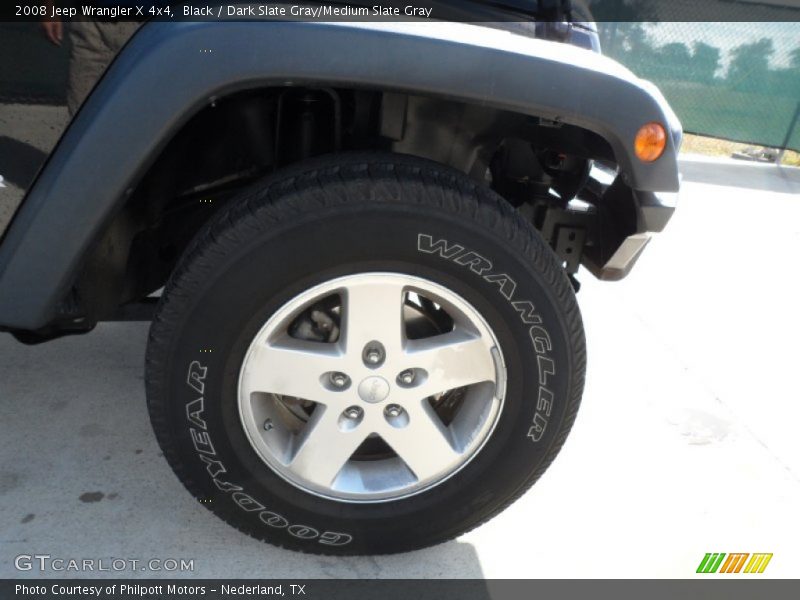 Black / Dark Slate Gray/Medium Slate Gray 2008 Jeep Wrangler X 4x4