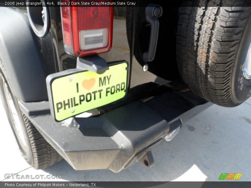 Black / Dark Slate Gray/Medium Slate Gray 2008 Jeep Wrangler X 4x4