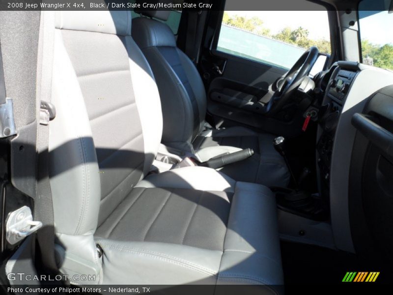 Black / Dark Slate Gray/Medium Slate Gray 2008 Jeep Wrangler X 4x4