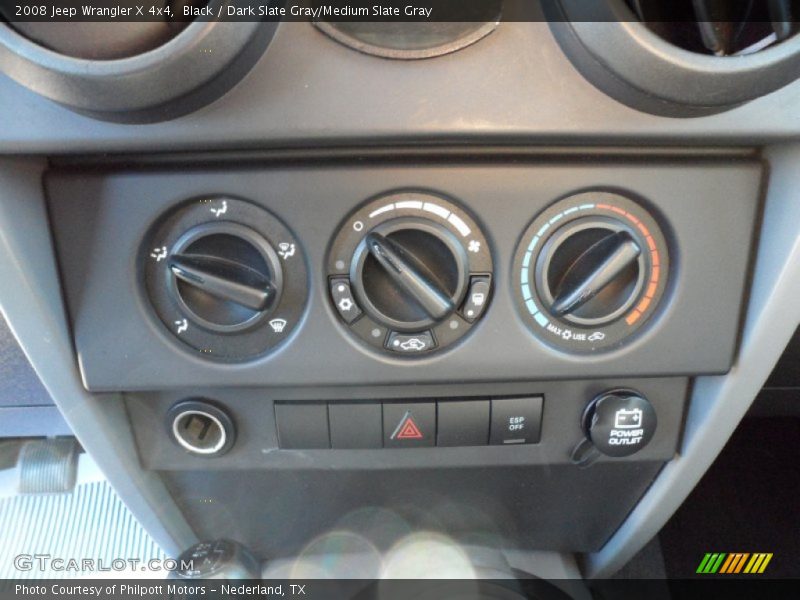 Black / Dark Slate Gray/Medium Slate Gray 2008 Jeep Wrangler X 4x4