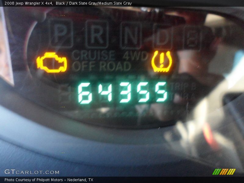 Black / Dark Slate Gray/Medium Slate Gray 2008 Jeep Wrangler X 4x4