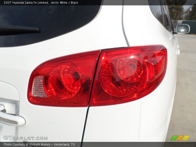 Arctic White / Black 2007 Hyundai Santa Fe Limited