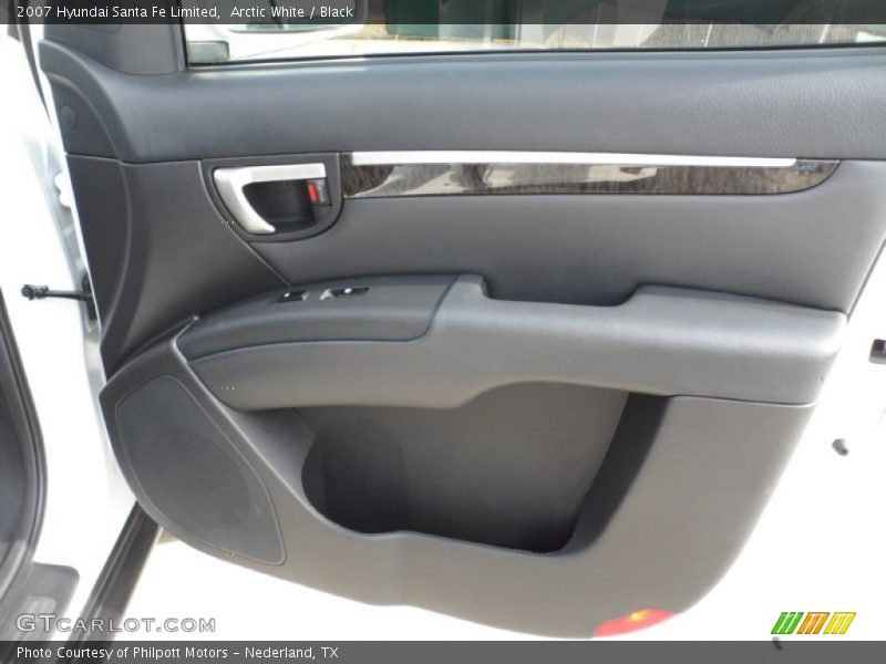Arctic White / Black 2007 Hyundai Santa Fe Limited