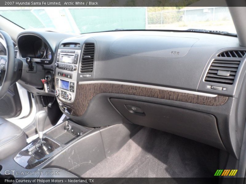 Arctic White / Black 2007 Hyundai Santa Fe Limited