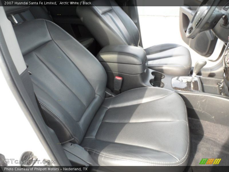 Arctic White / Black 2007 Hyundai Santa Fe Limited